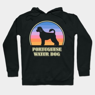 Portuguese Water Dog Vintage Sunset Dog Hoodie